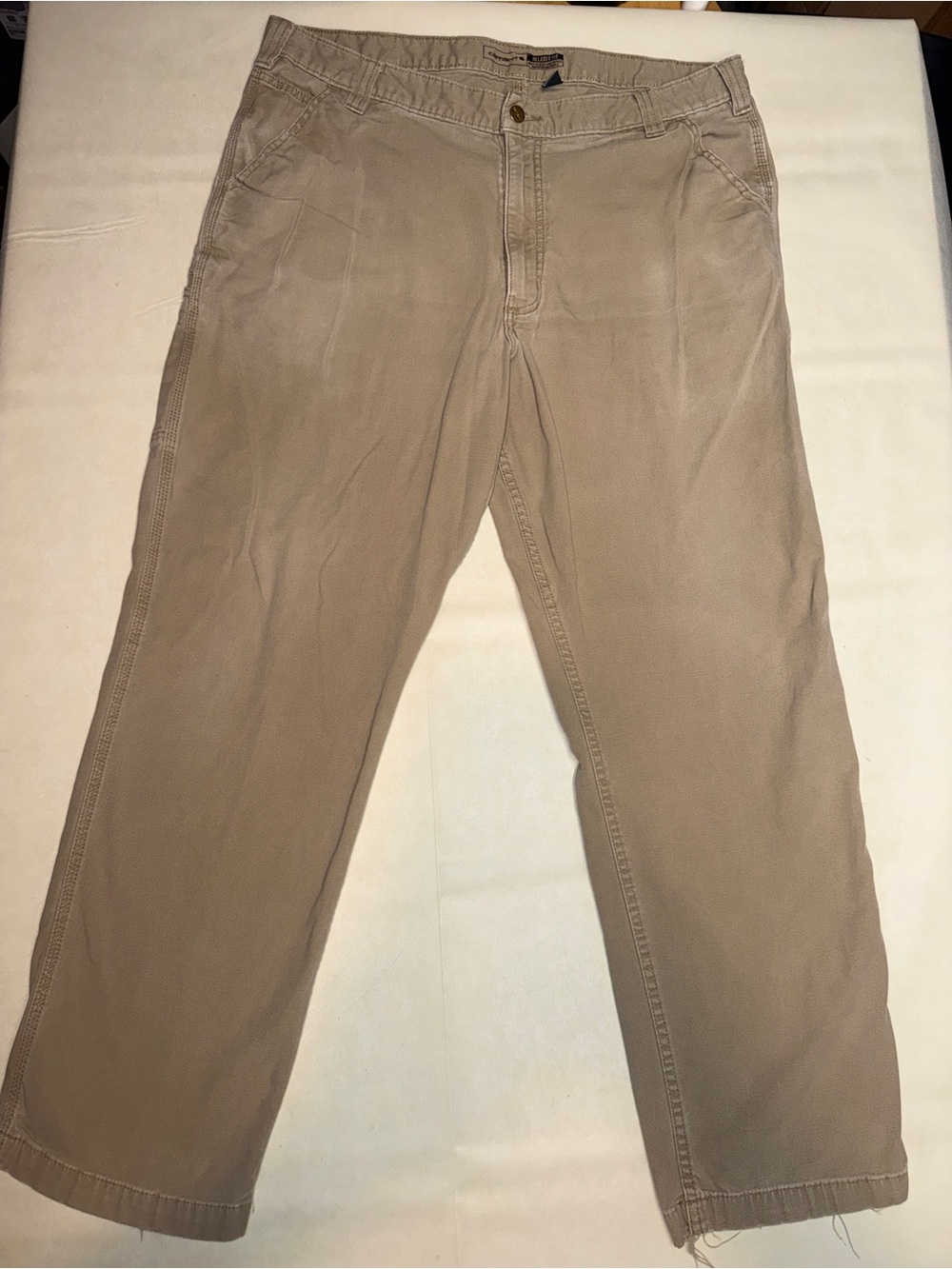 Carhartt Men's Khaki/Tan Straight-Leg Chinos